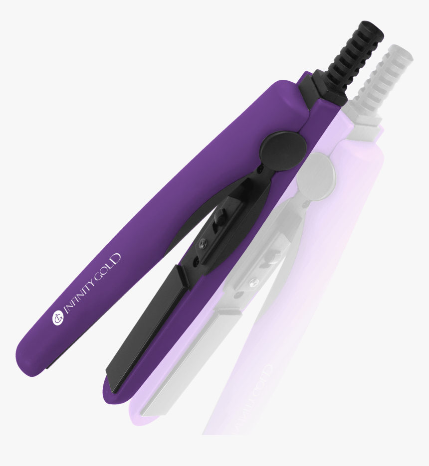 Infinity Gold Mini Flat Iron - Purple Flat Iron, HD Png Download