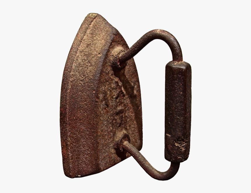 Old Flat Iron, Clothes, Clothing, Housework, Ironing Old Flat Iron