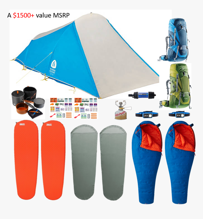 Lightweight Backpacking Kit - Camping, HD Png Download