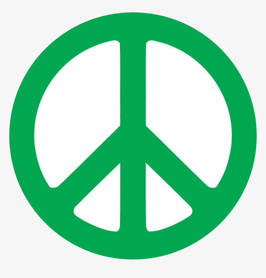 Iran Green Peace Symbol 555px - Peace Sign Clipart, HD Png Download