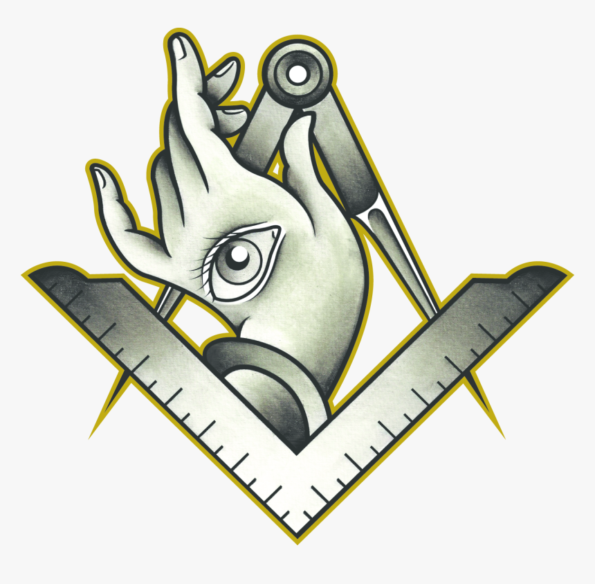 Square And Compass Clipart , Png Download - Cartoon, Transparent Png