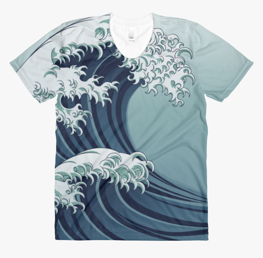 Clip Art Japanese Style Wave - Japanese T Shirt Sublimation, HD Png Download