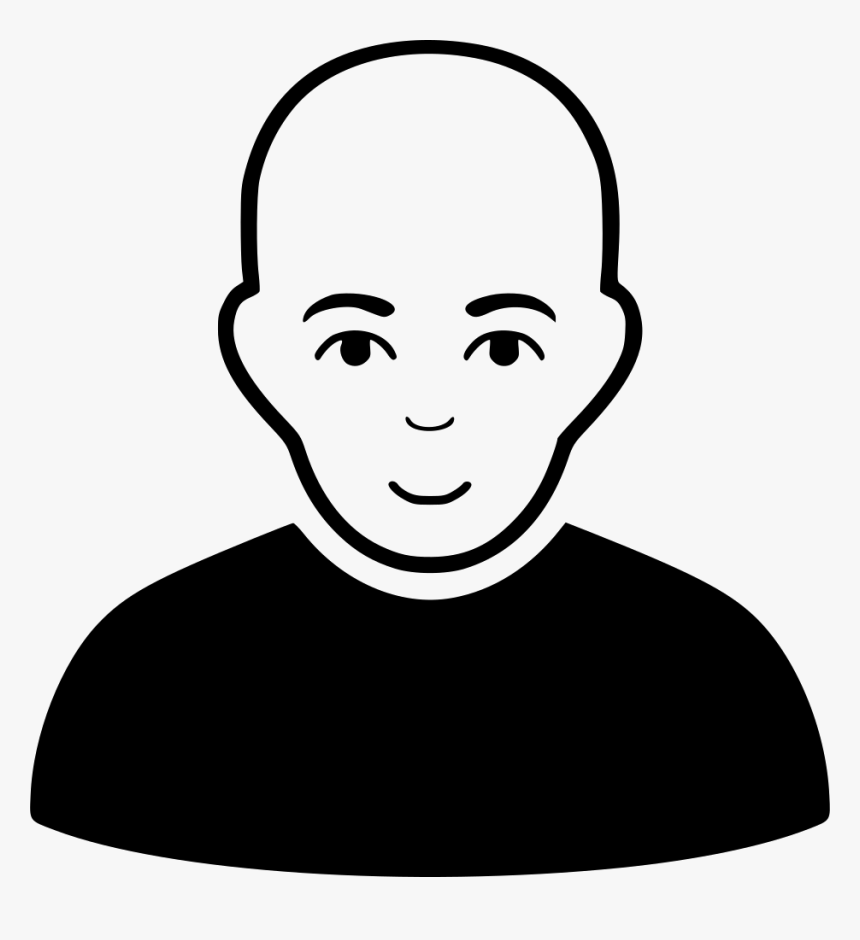 Bald Patient - Monk Black And White, HD Png Download