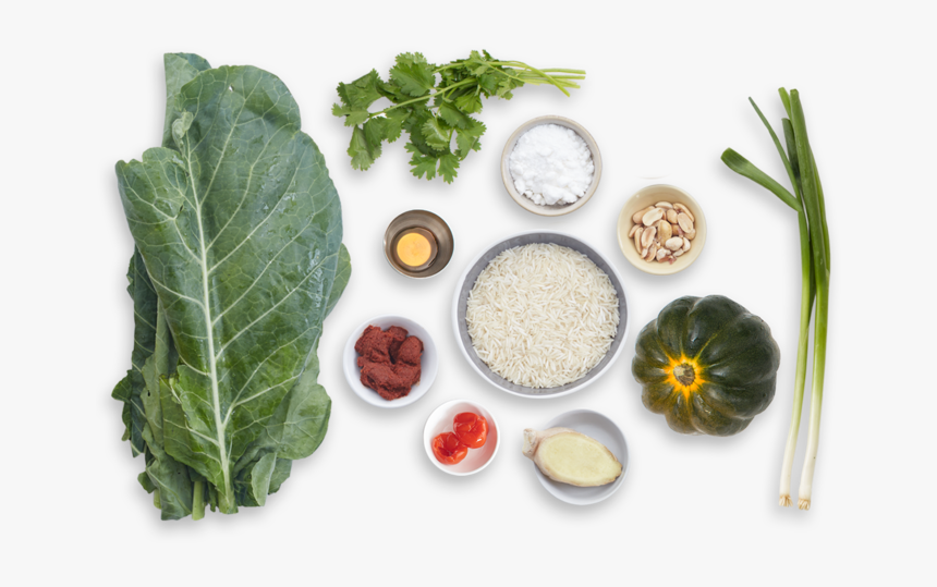 Stuffed Squash & Spicy Red Curry With Collard Greens - Superfood, HD Png Download