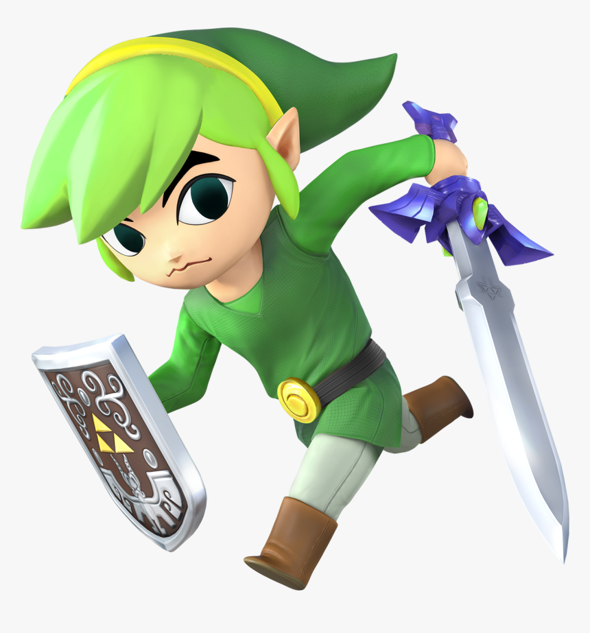 Super Smash Bros 4 Toon Link, HD Png Download