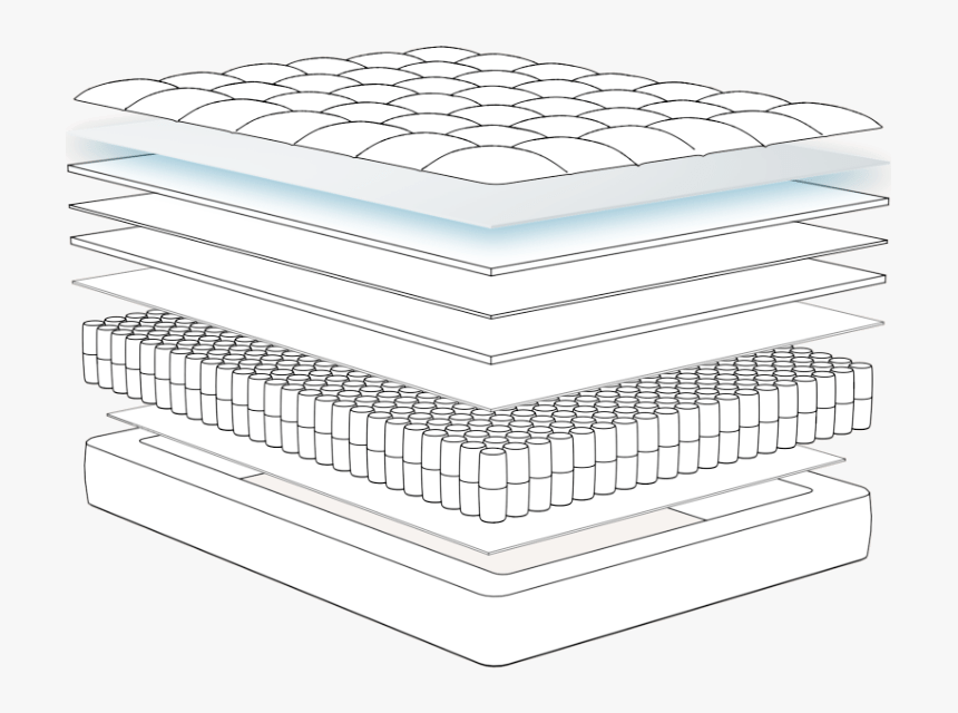 Dream Cloud Mattress - Sketch Of Mattress Png, Transparent Png