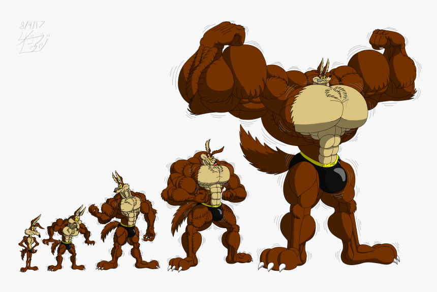 Transparent Titan Clipart - Looney Tunes Muscle Coyote, HD Png Download