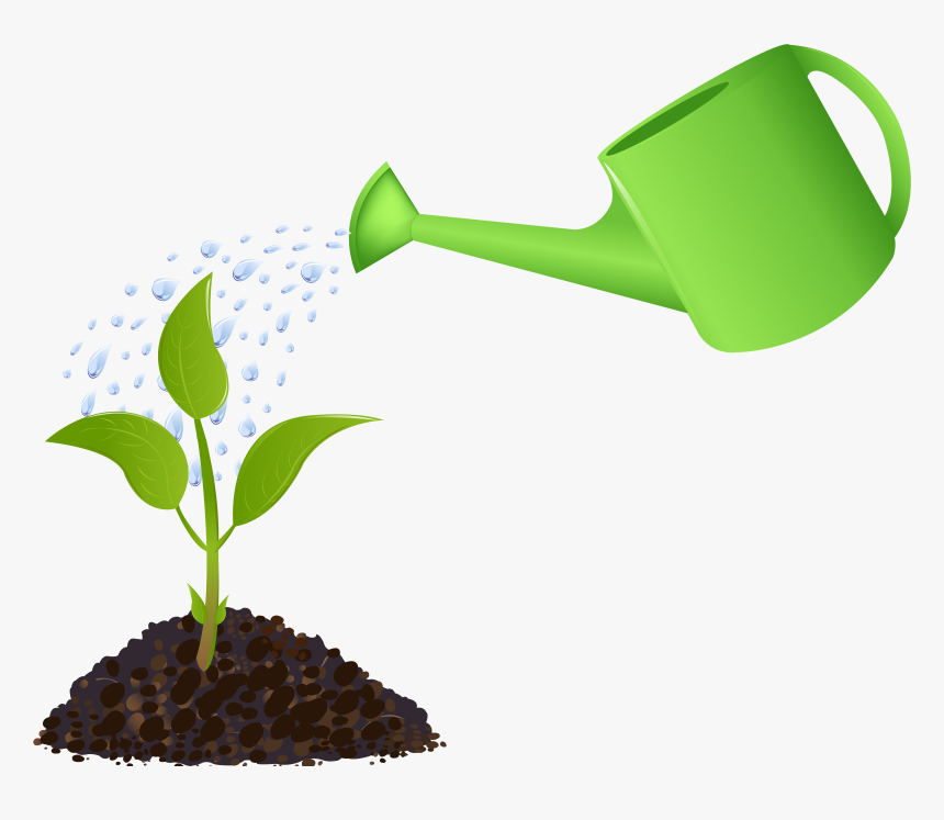 Garden Clipart Water Garden - Watering Plant Clipart, HD Png Download