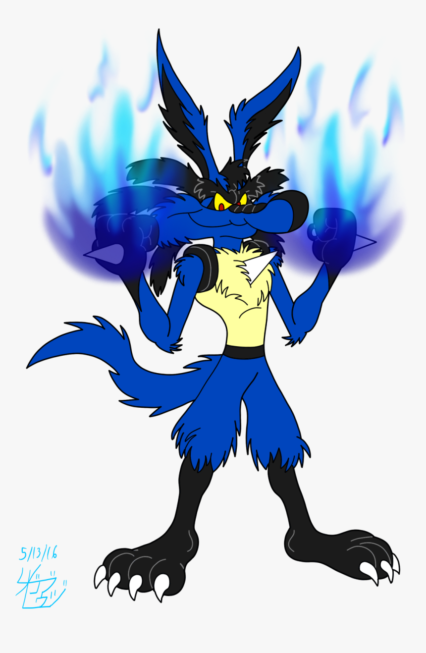 Wile E Cario - Lucario Wile E Coyote, HD Png Download