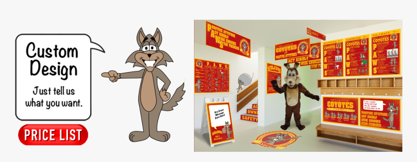 Wolf Mascot For Elementary School, HD Png Download