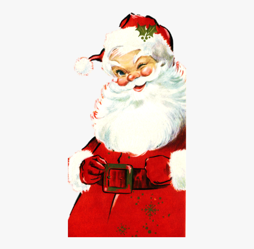 Vintage Christmas Santa Png, Transparent Png