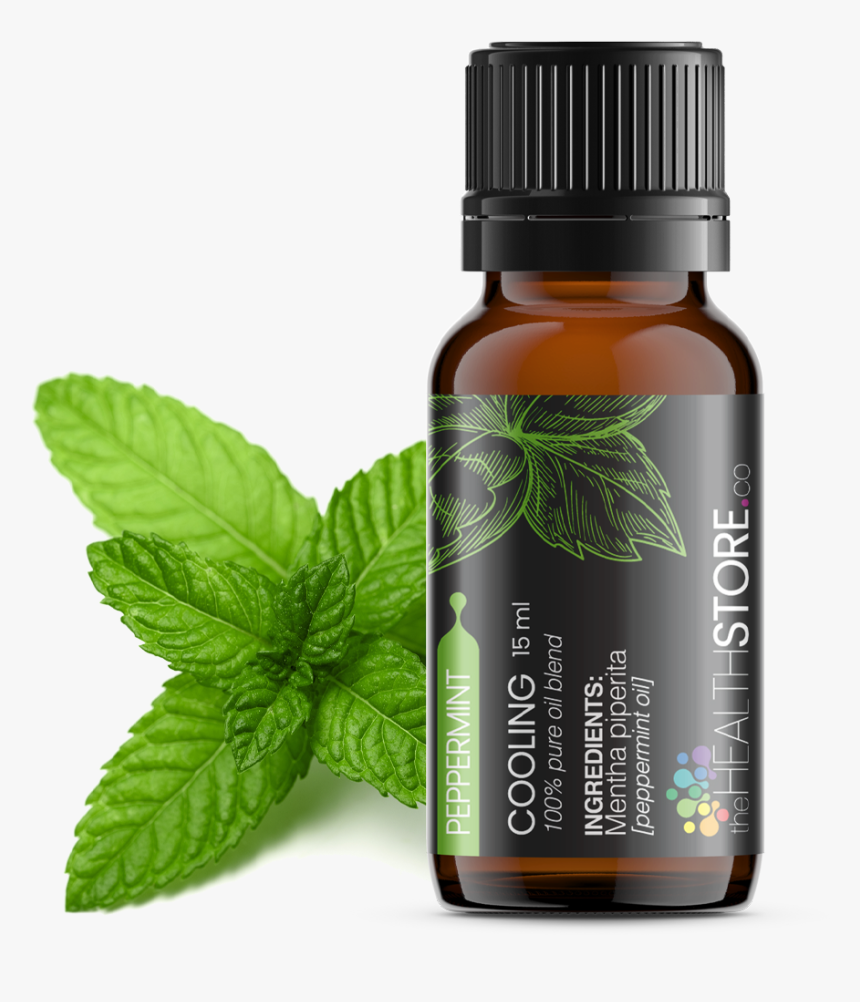 Peppermint Cooling Essential Oil - Lemongrass And Peppermint, HD Png Download