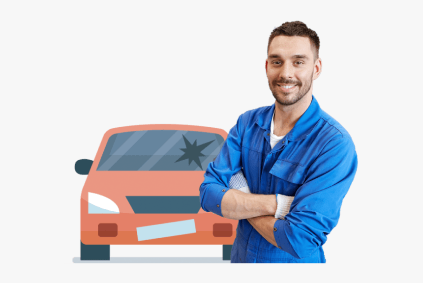 Happy Guy Broken Car 2 E1528722593676 Cash For Junk - Car, HD Png Download