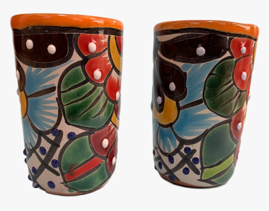 Colorful Mexican Shot Glasses, Hand Painted In Mexico - Ceramic, HD Png Download