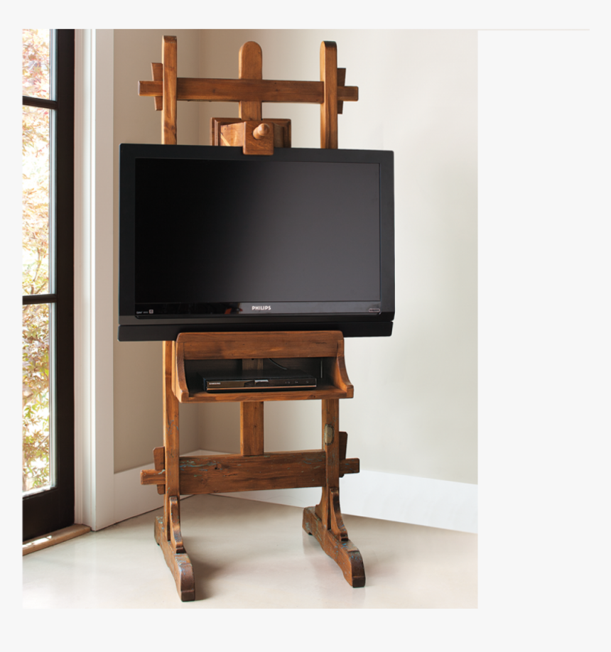 Antique Wooden Tv Stand Wood Tv Easel Stand, HD Png Download