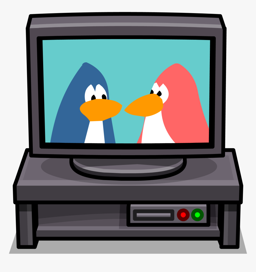 Black Tv Stand Sprite - Television And Stand Clip Art, HD Png Download