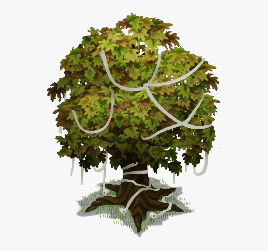 Plant Island Big Tree Halloween - Trunk, HD Png Download