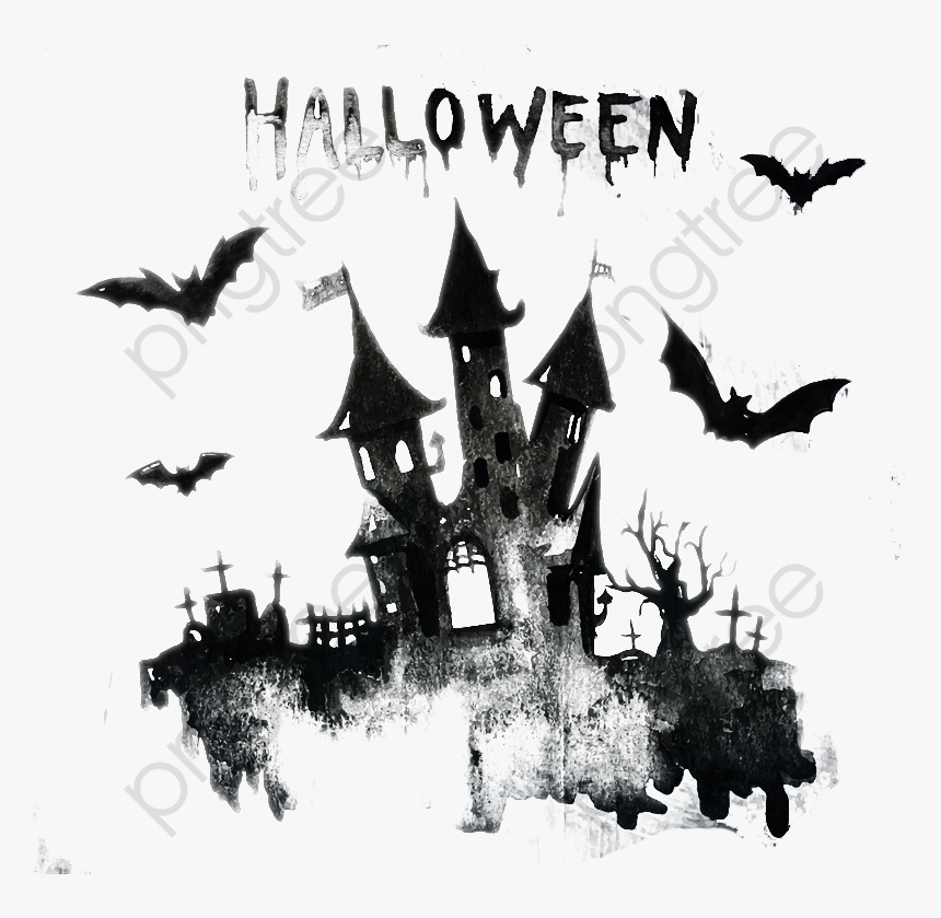 Halloween Castle Clipart - Castle Halloween Art Png, Transparent Png