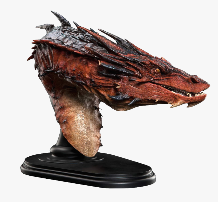 Weta Smaug Bust Toyslife - Smaug Sculpture, HD Png Download