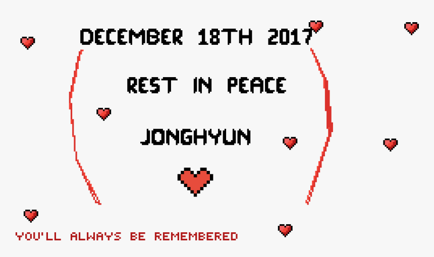 Kim Jonghyun Rest In Peace Hd, HD Png Download