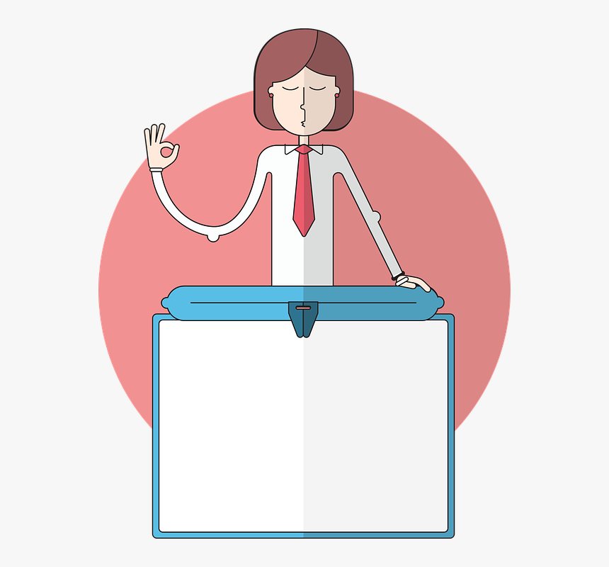 Woman, Tie, Smart, Thinking, Yoga, Rest, Calm, Peace - Not Work Life Balance, HD Png Download
