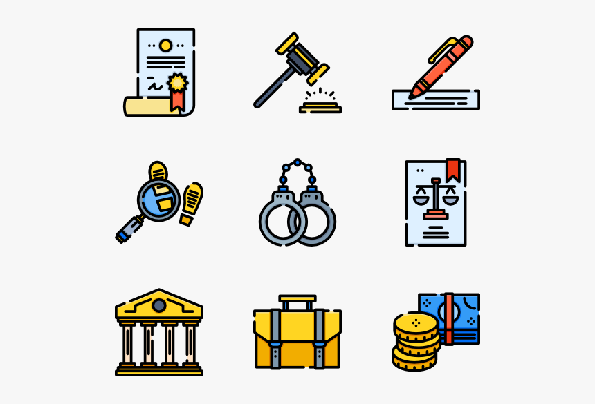 Law And Justice - Work Ethic Icons, HD Png Download