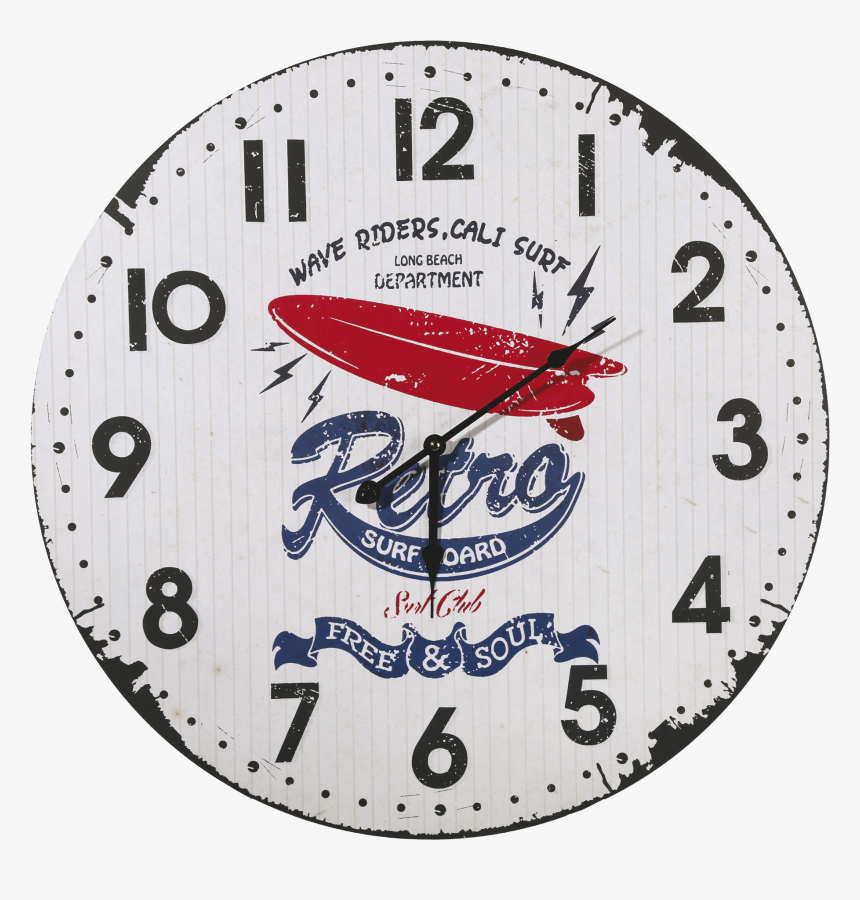 Transparent Gold Clock Png - Wanduhr Retro, Png Download