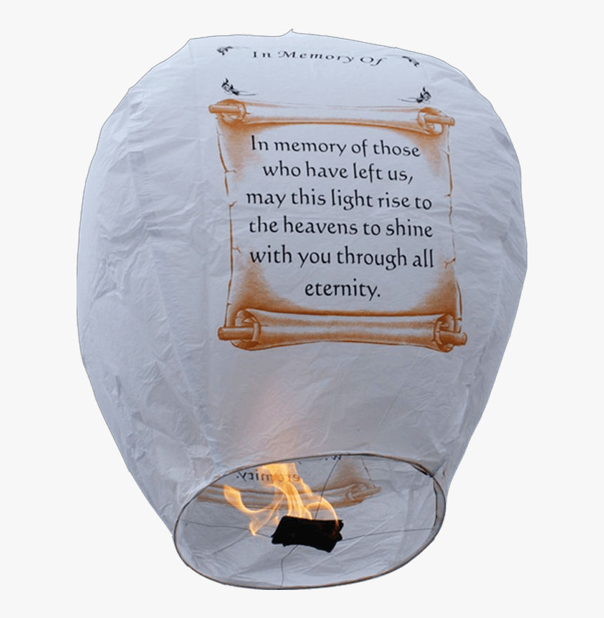 Hot Selling Chinese Eco-friendly Flying Lanterns - Memorial Sky Lanterns, HD Png Download