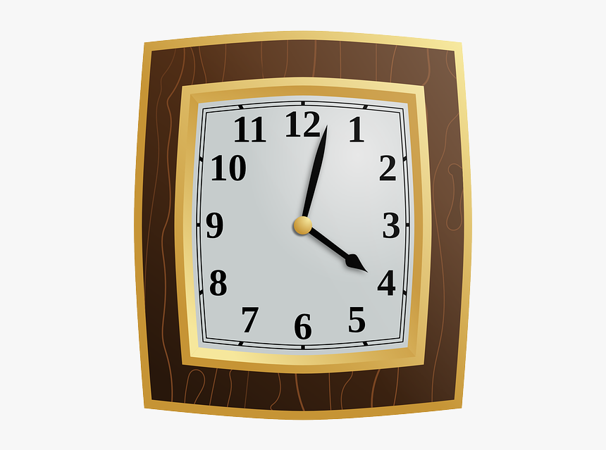 Clock, Wood, Time, Hour, Minute, Wall Clock - Wall Watch Image Hd, HD Png Download