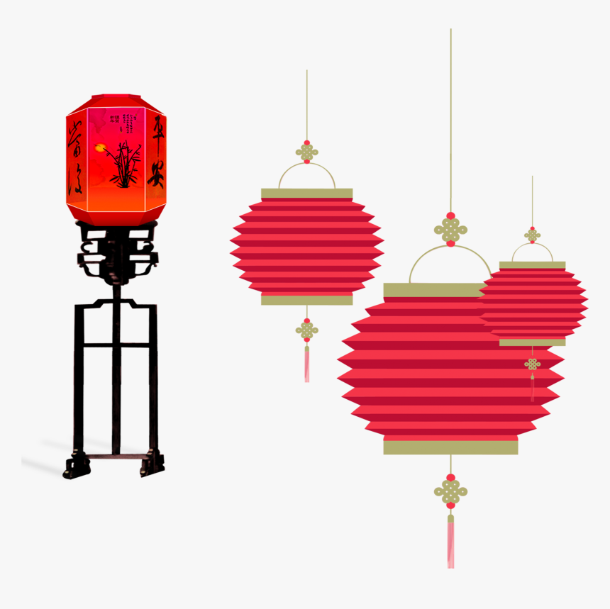 Chinese New Year Light - Lồng Đèn Trung Thu Png, Transparent Png