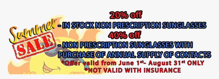 20 Percent Off In Stock Non Prescription Sunglasses - Sale Sign, HD Png Download