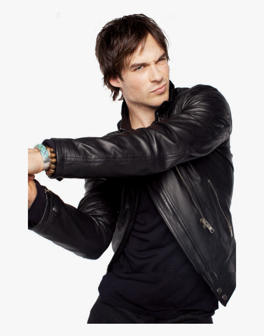 Ian Somerhalder Leather Jacket , Png Download - Ian Somerhalder, Transparent Png