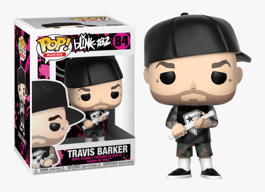 Blink 182 Travis Barker Funko Pop Vinyl Figure - Travis Barker Funko Pop, HD Png Download