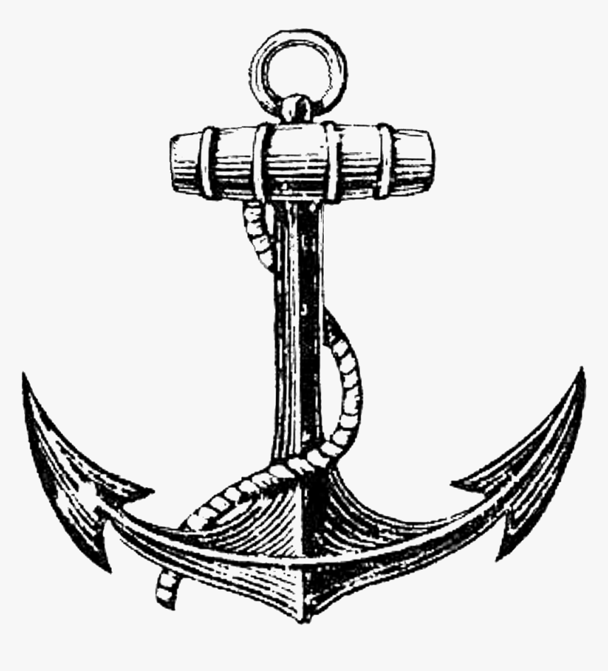 Anker Png 6 » Png Image - Vintage Anchor, Transparent Png , Transparent Png  Image - PNGitem, image size:860x949