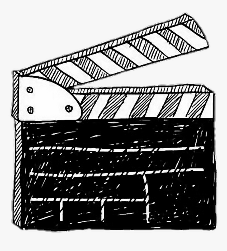 #overlays #overlay #cinerama #cinema #cine #actionfigure - Clapperboard Sketch, HD Png Download