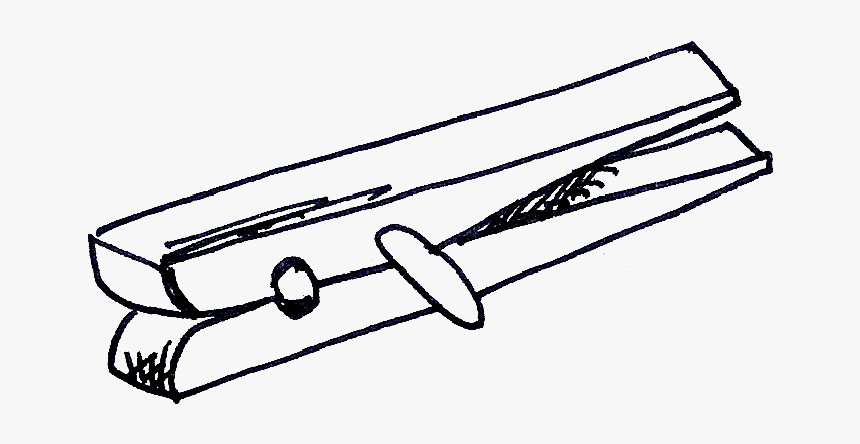 Scribbles Designs July F - Clothes Pin White Clipart, HD Png Download