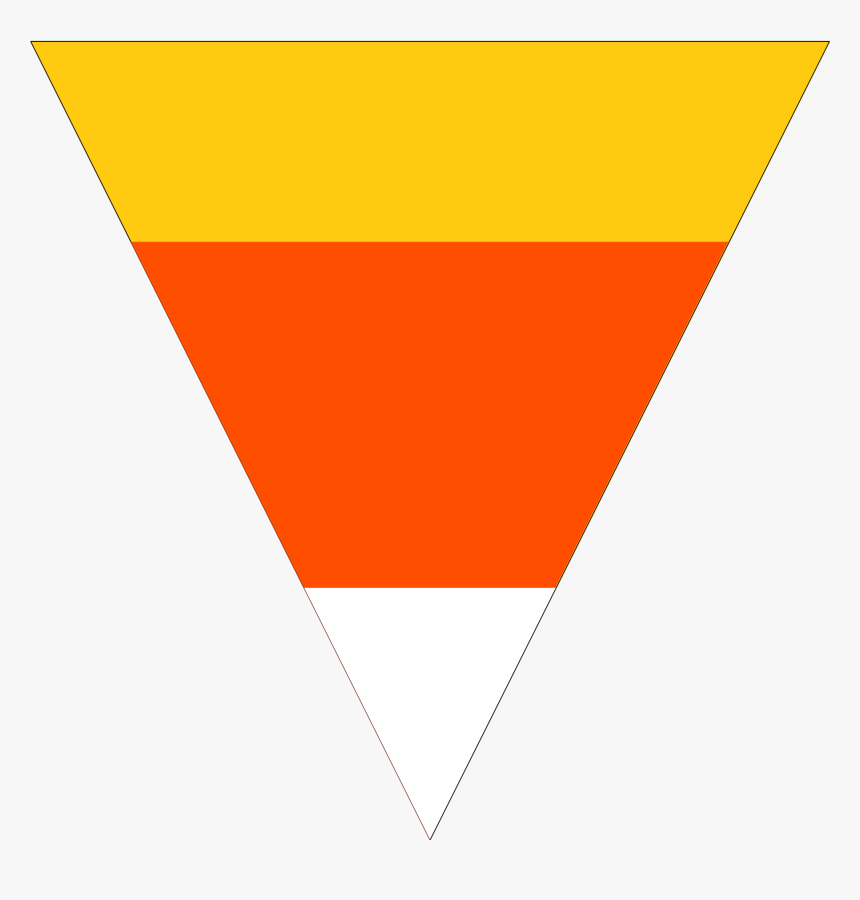 Halloween Banner Png - Candy Corn Triangle, Transparent Png