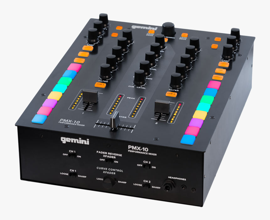 All In One Dj Mixer Controller - Gemini Pmx 10 Mixer, HD Png Download