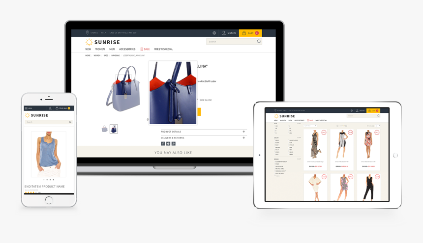 Sunrise Responsive Frontend - Website, HD Png Download