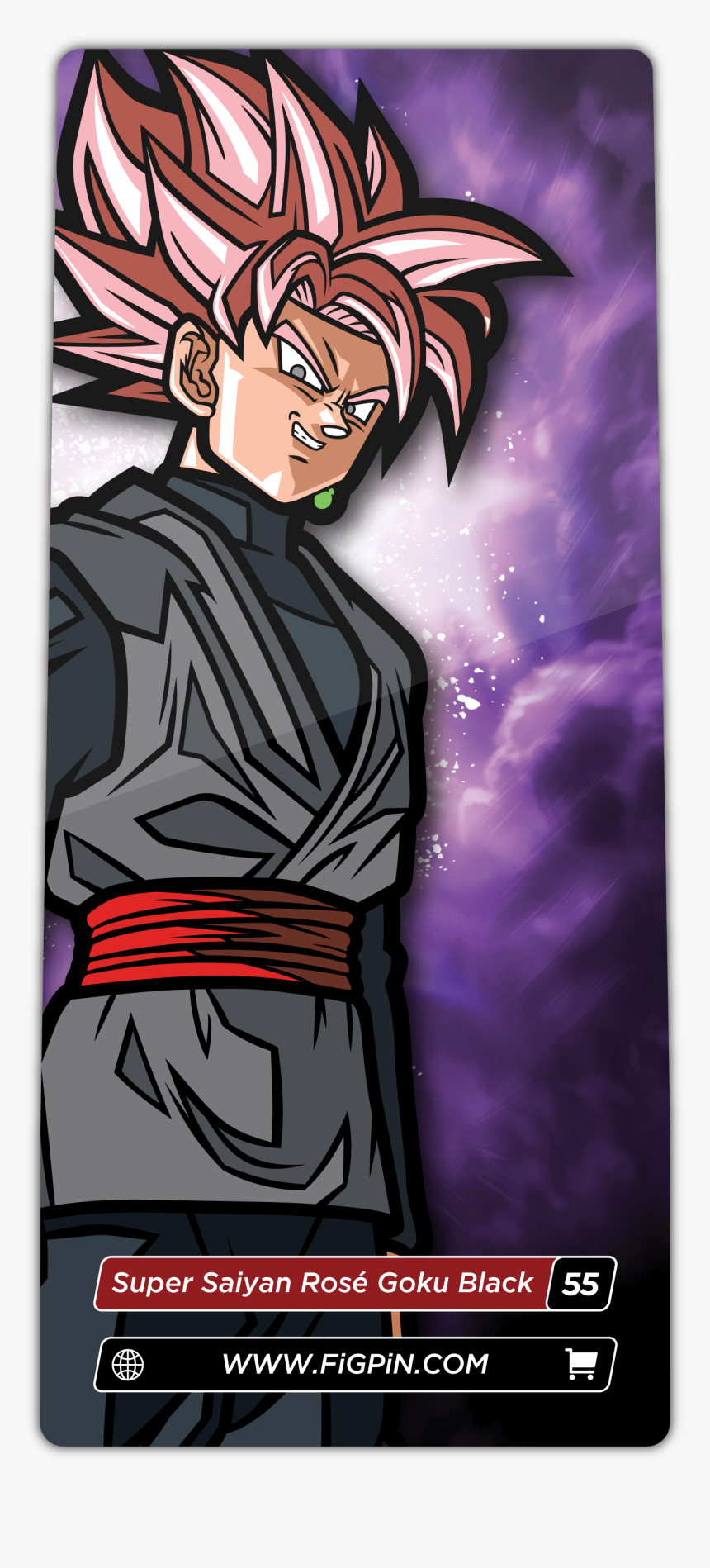 Black Goku Rose Rare Figpin, HD Png Download
