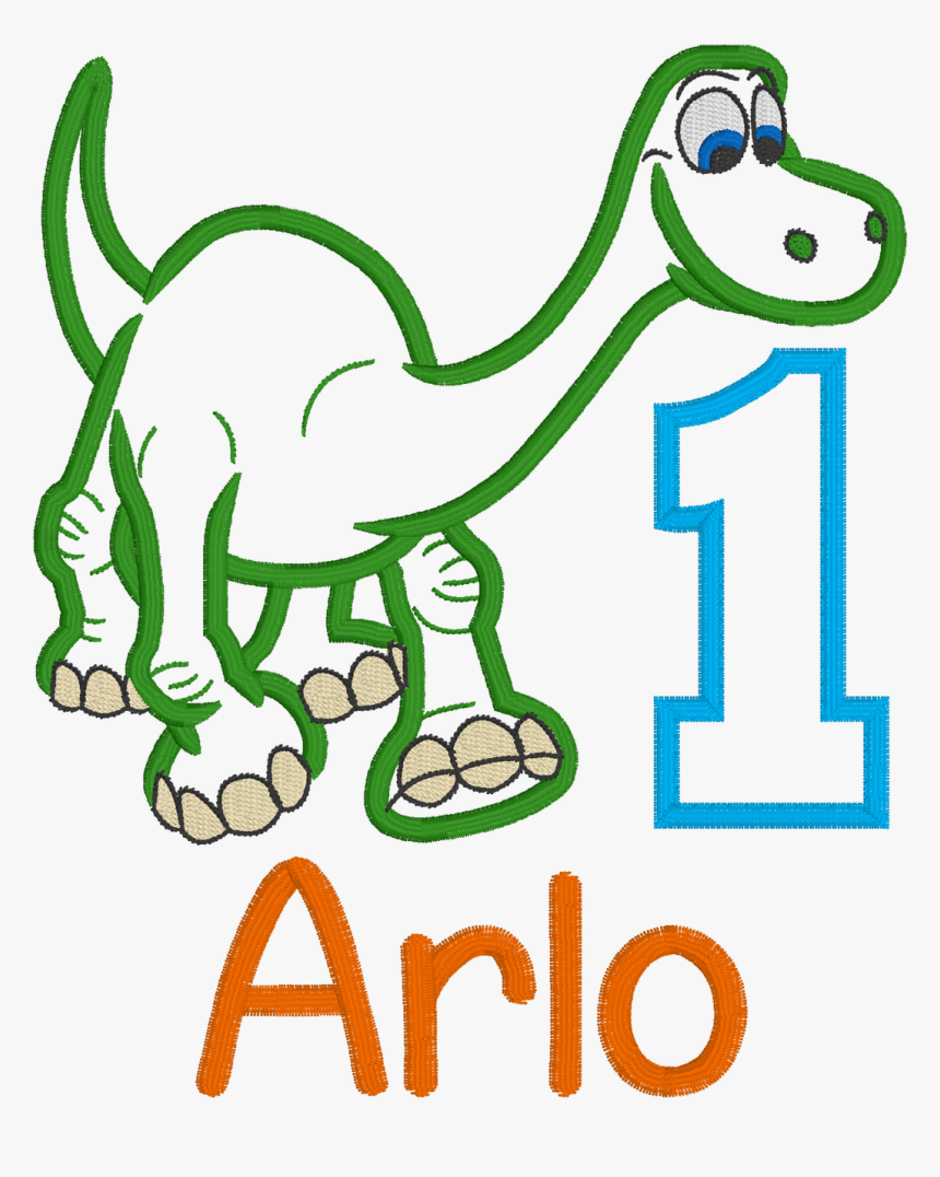 Good Dinosaur Embroidery Design, HD Png Download