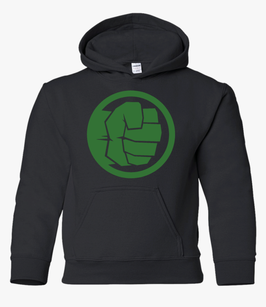 Hulk Fist Graphic Youth Pullover Hoodie Black Ys 
 - Ski Love Hoodie, HD Png Download