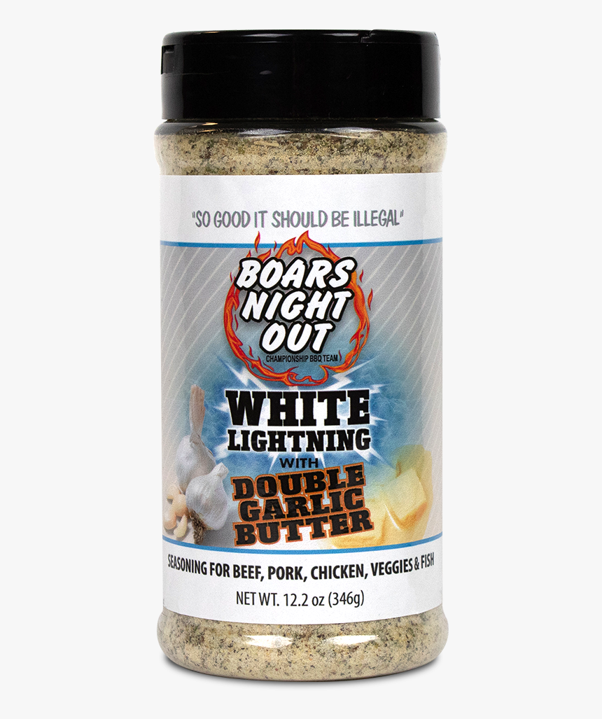Boars Night Out White Lightning Double Garlic Butter - Bottle, HD Png Download
