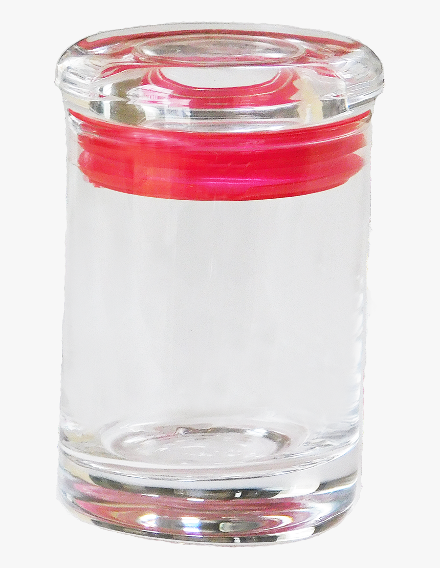 3oz Glass Jar/glass Lid/red Seal (72 Jars Per Case) - Distilled Water, HD Png Download