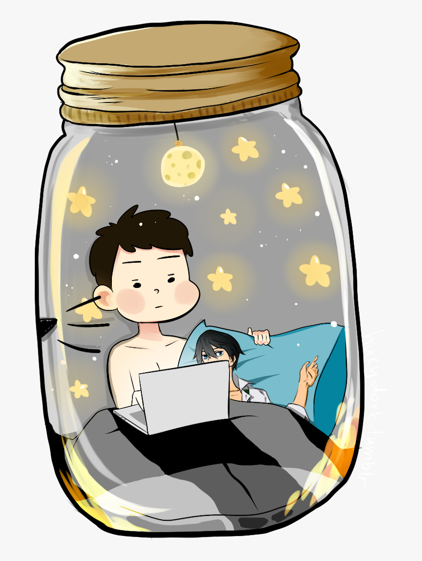 Mason Jar Clipart Transparent Tumblr - Cute Dan And Phil Fanart, HD Png Download