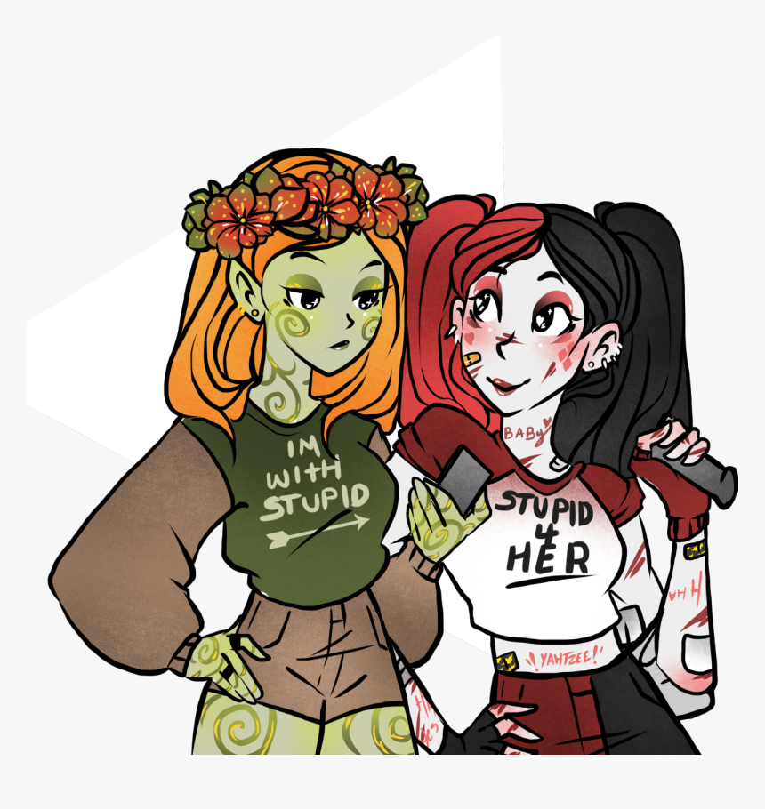 Poison Ivy And Harley Quinn Ship, HD Png Download