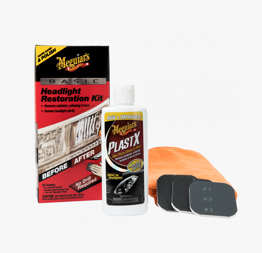 Meguiar S Basic Headlight Restoration Kit - Meguiars Basic Headlight Restoration, HD Png Download