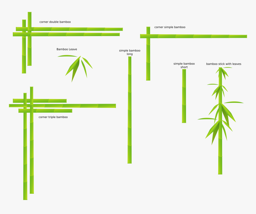 Bamboo - Plant Border Design Png, Transparent Png