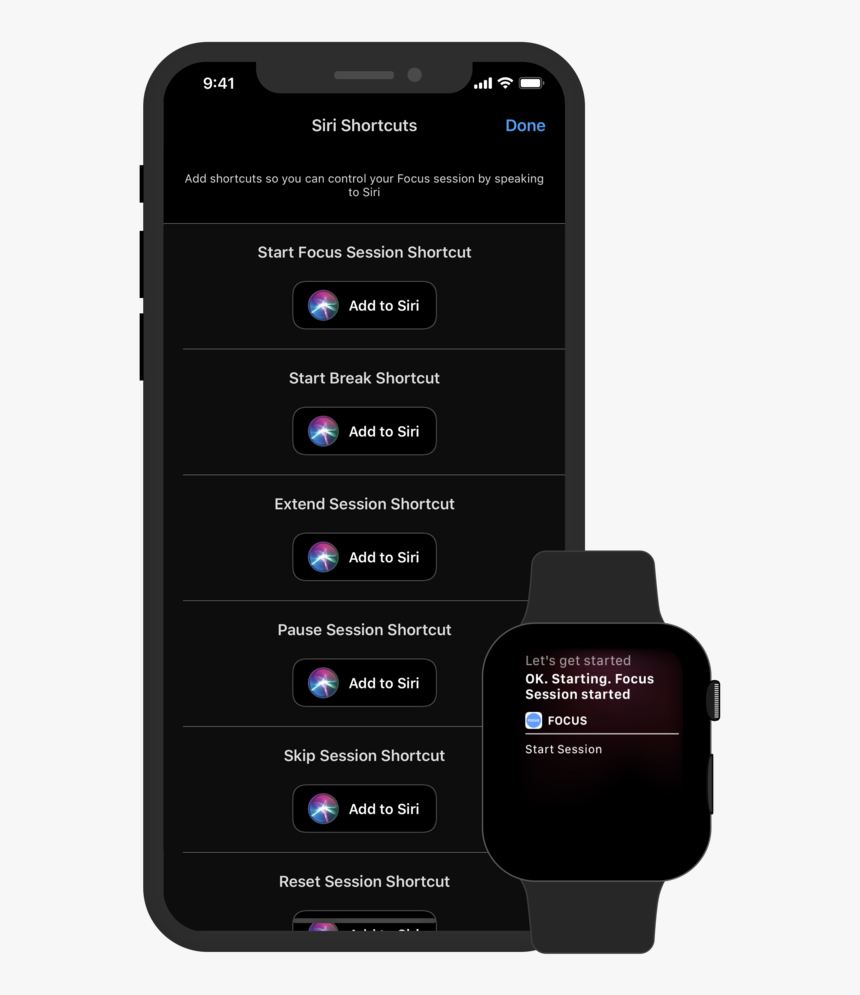Focus 5 1 Siri Shortcuts, HD Png Download