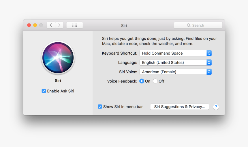 Siri Voice Change ** On Mac, HD Png Download